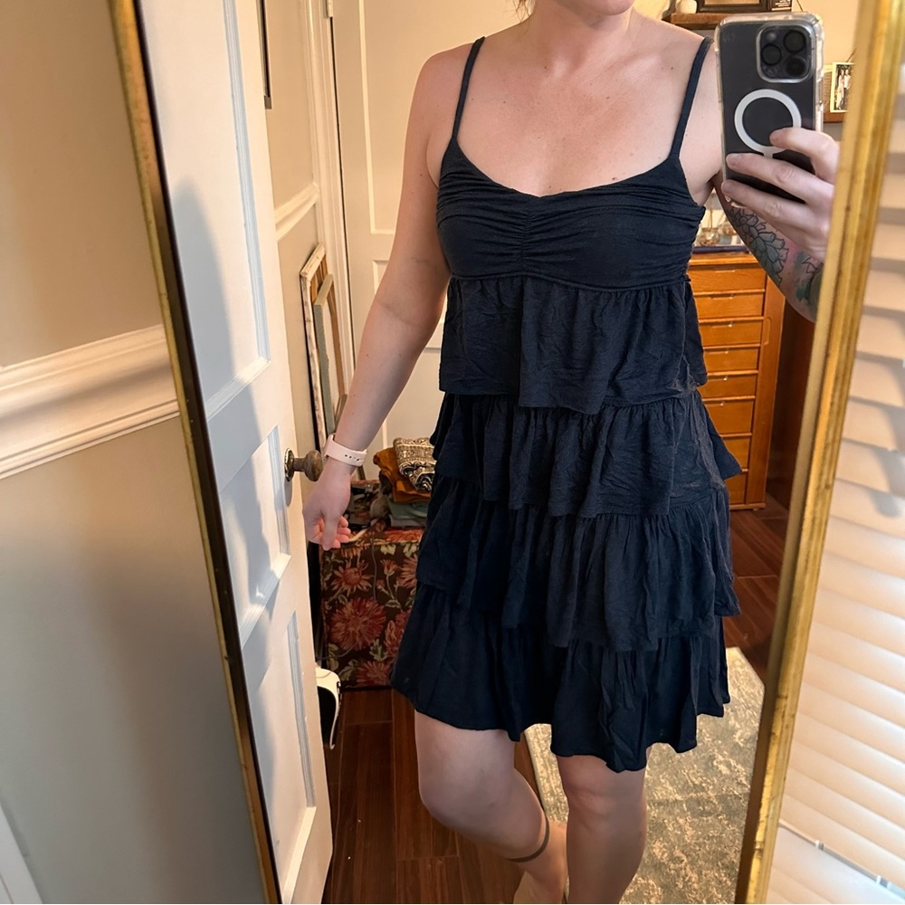 Navy layered dress